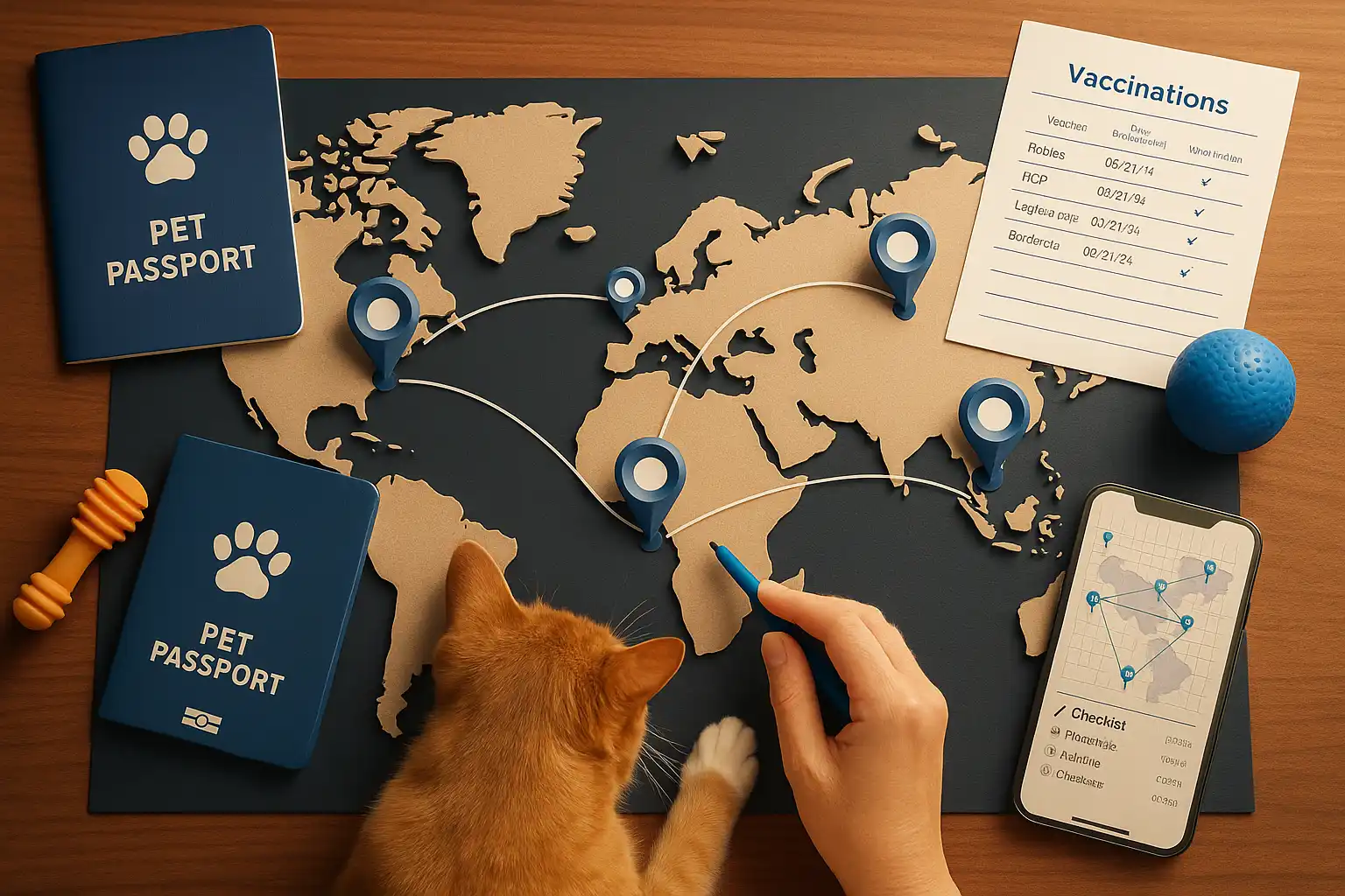 Global routes for pet transport